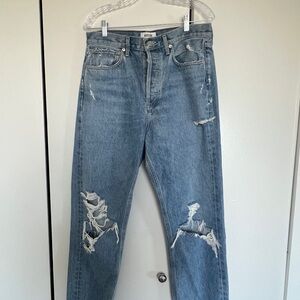 AGOLDE Distressed Blue Jeans